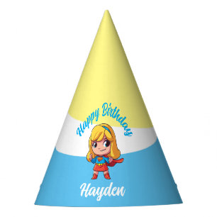 Adorable Supergirl Stance Party Hat