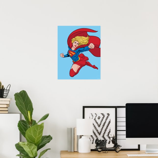 Adorable Supergirl Stance Poster (Home Office)