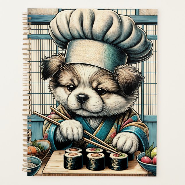 Adorable Sushi Chef Chiot (Devant)
