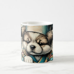 Adorable Sushi Chef Puppy Coffee Mug