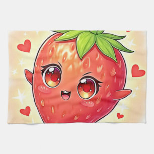 Adorable Sweet Strawberry Bliss Kitchen Towel
