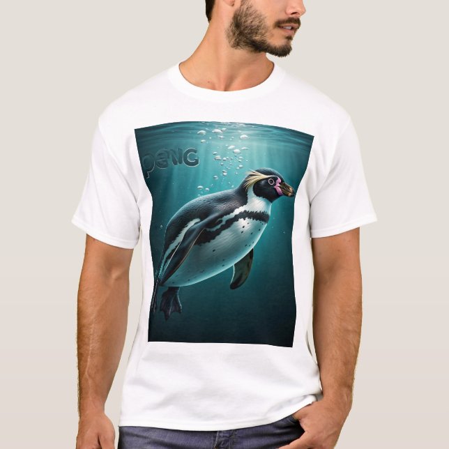 Adorable T-shirt Pingouin Splash (Devant)