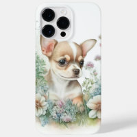 ADORABLE TAN WHITE CHIHUAHUA PUPPY DOG