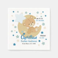 Adorable Teddy Bear Baby Boy Birth Stats