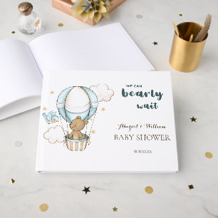 Adorable Teddy Bear Baby Shower Foll Guest Book