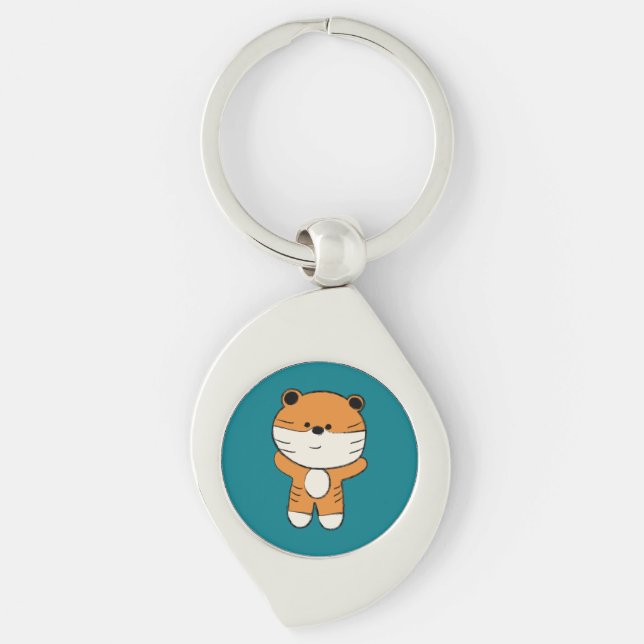 Adorable Tiger Keychain (Front)