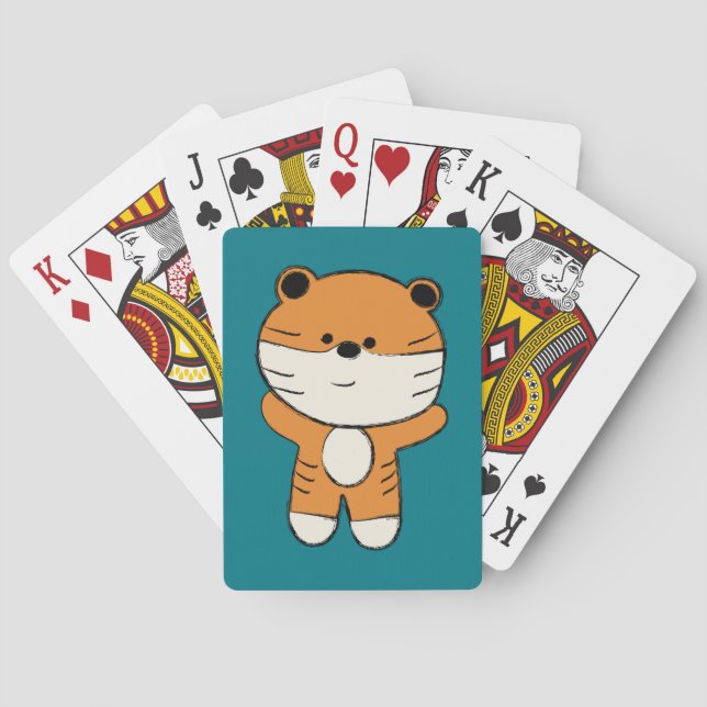 Adorable Tiger Playing Cards (Back)