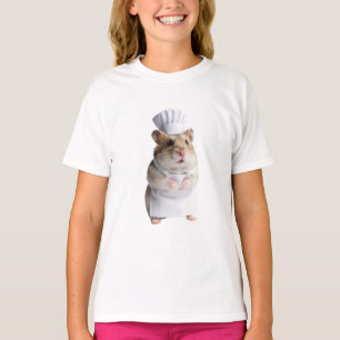 Adorable Tiny Chef Hamster Kids T-Shirt