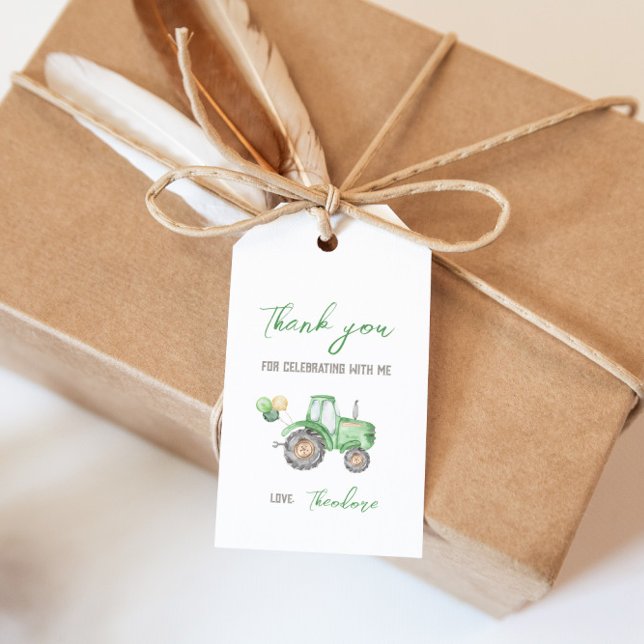 Adorable Tractor Gift Tag (Creator Uploaded)