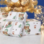 Adorable Trees | Teddy Bear Christmas Wrapping Paper<br><div class="desc">Get into the festive spirit with our delightful baby teddy bear adorned with Christmas trees and gift boxes,  a wrapping paper that will make your presents extra special this holiday season.</div>