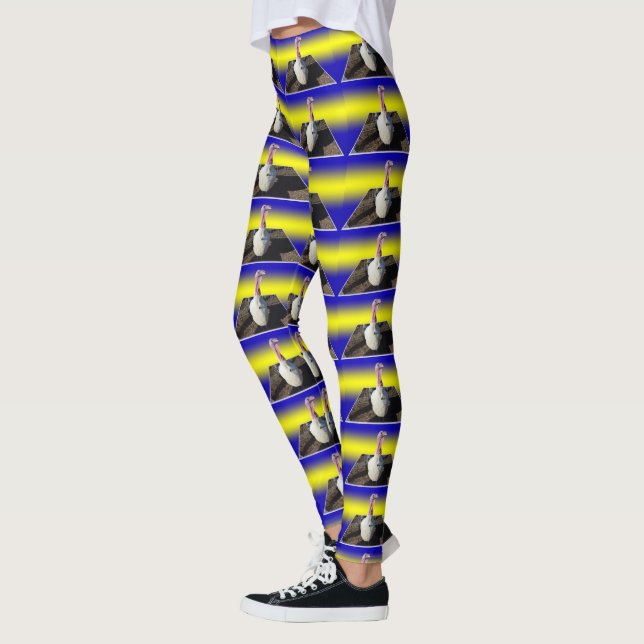 Adorable Turkey Dimensional Design, Leggings (Left)