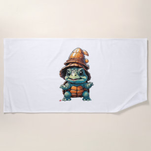 Adorable Turtle in Halloween Mood Essential T-Shir Beach Towel
