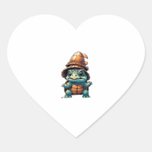 Adorable Turtle in Halloween Mood Essential T-Shir Heart Sticker