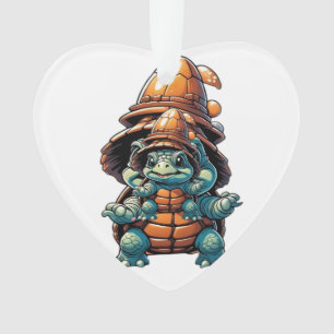 Adorable Turtle in Halloween Mood Essential T-Shir Ornament
