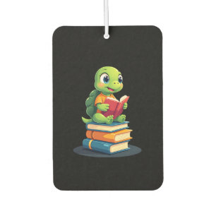 Adorable Turtle Reading Books (1) Air Freshener