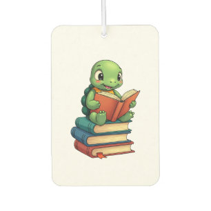 Adorable Turtle Reading Books (3) Air Freshener
