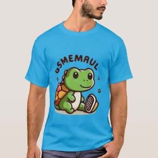 Adorable Turtle with OSMEMAUL Lettering T-Shirt