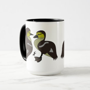 Adorable Twin Baby Duckling Huddling Cartoon Mug