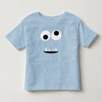 Adorable Two Eyed Monster Face Funny Kids Green