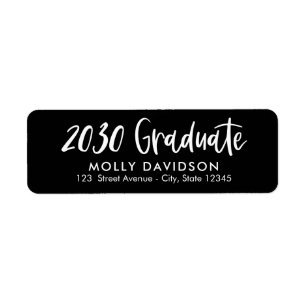 Adorable Type EDITABLE COLOR Graduation Address