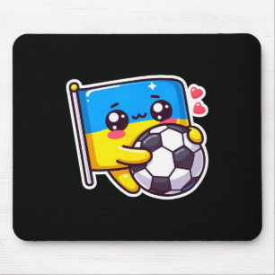 Adorable Ukrainian Bynner Fan Ukraine Flag Cute Ca Mouse Pad