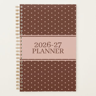 Adorable Undated Polka Dot Pattern Planner