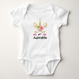 Adorable Unicorn Baby Bodysuit