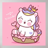Adorable Unicorn Birthday 