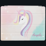Adorable Unicorn Magical Stars Ombre iPad Cover<br><div class="desc">Adorable magical unicorn. An elegant and sophisticated design.</div>