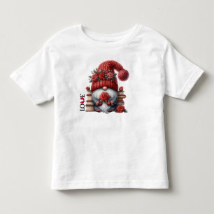 Adorable Valentine Gnome T-Shirt - "LOVE" Nordic
