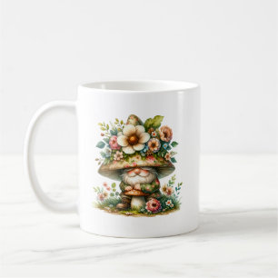 Adorable Watercolor Garden Gnome  Coffee Mug