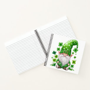 ADORABLE WATERCOLOR IRISH CELTIC GNOME NOTEBOOK