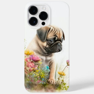 ADORABLE WATERCOLOR PUG PUPPY DOG Case-Mate iPhone 14 PRO MAX CASE