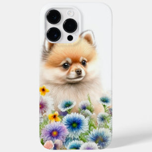 ADORABLE WATERCOLOR RED POMERANIAN PUPPY DOG Case-Mate iPhone 14 PRO MAX CASE