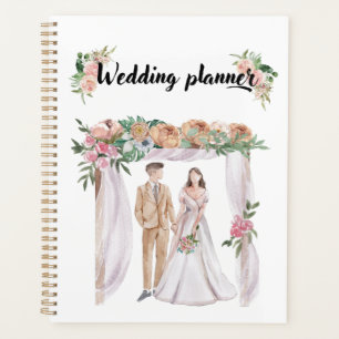 Adorable watercolor wedding planner