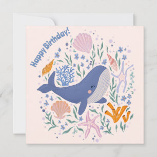 Adorable Whale and Sea Life