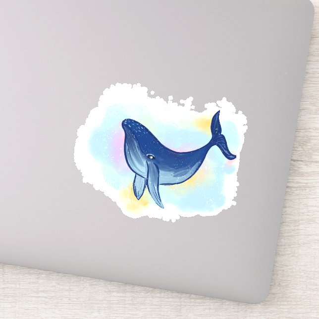 Adorable whale illustration (Detail)
