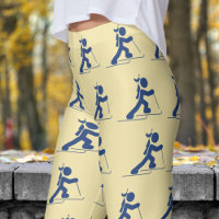 Adorable White and Blue Womens Biathlon Pattern