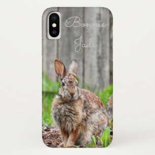 Adorable Wild Bunny Rabbit *Personalize* Case-Mate iPhone Case