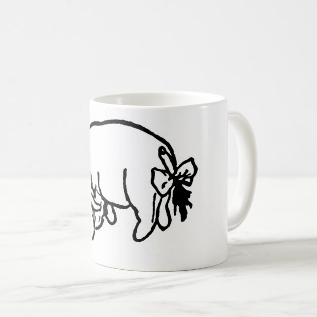 Adorable Winnie the Pooh Eeyore sketch Coffee Mug (Front Right)