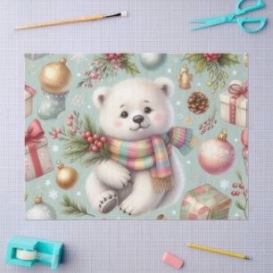Adorable Winter Bear Tissue Paper 