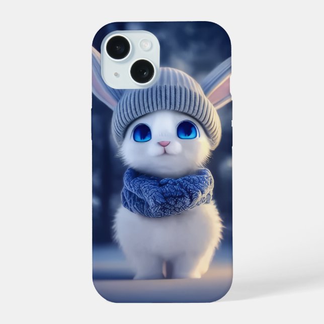  adorable winter-themed iPhone 15 case (Back)