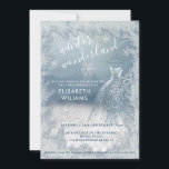 Adorable winter wonderland glitter ombre sweet 16  invitation<br><div class="desc">Adorable winter wonderland glitter ombre sequins dress sweet 16 Sweet 16 invitation.</div>