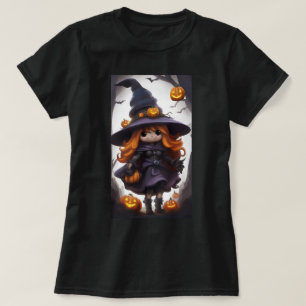 Adorable Witch and Pumpkin T-Shirt