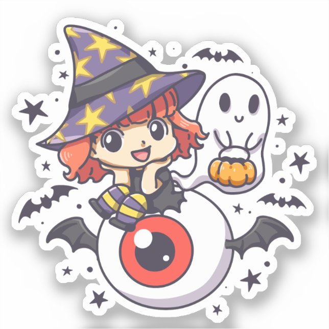 Adorable Witch Hat Kid on Mystical Eye (Front)