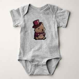 Adorable Wombat Baby Bodysuit