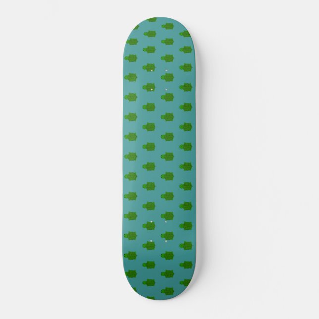 Adorable Yarn Textured Turtle  Skateboard (Front)