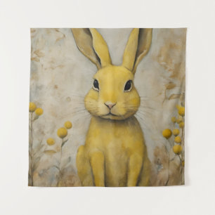 Adorable Yellow Rabbit Tapestry