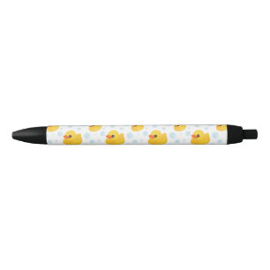 Adorable Yellow Rubber Ducks Duckies Black Ink Pen