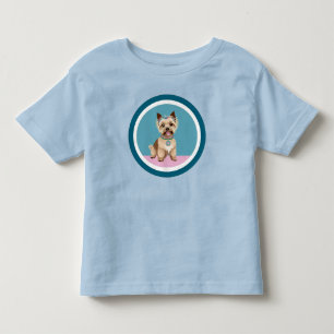 Adorable Yorkshire Terrier Illustration Toddler T-shirt